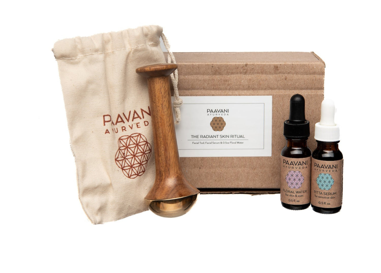 Radiant Skin Ritual | Ayurvedic Kansa Wand Facial Massage Kit
